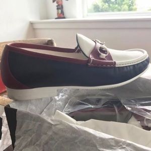 Gucci Multicolored Leather Horsebit Loafer